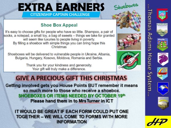 Shoebox Appeal House Challenge